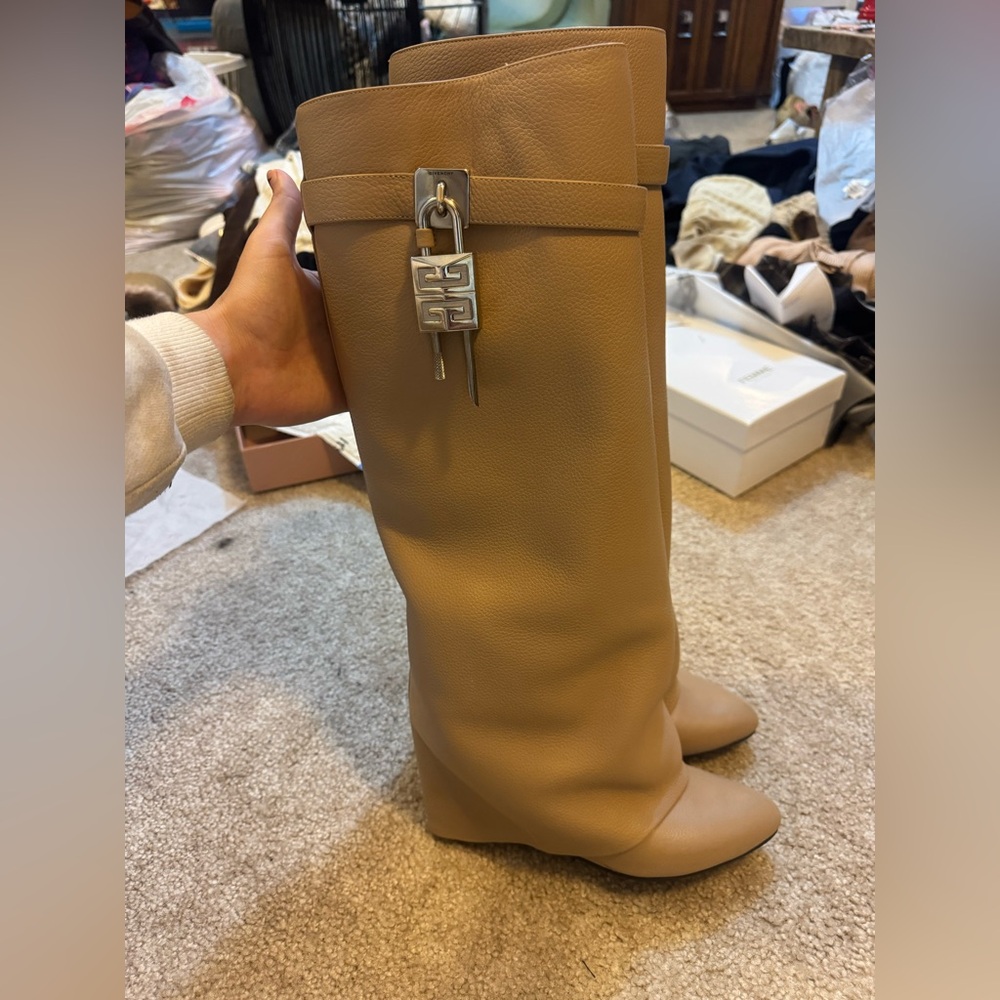Givenchy Shark Boots in Tan size 39